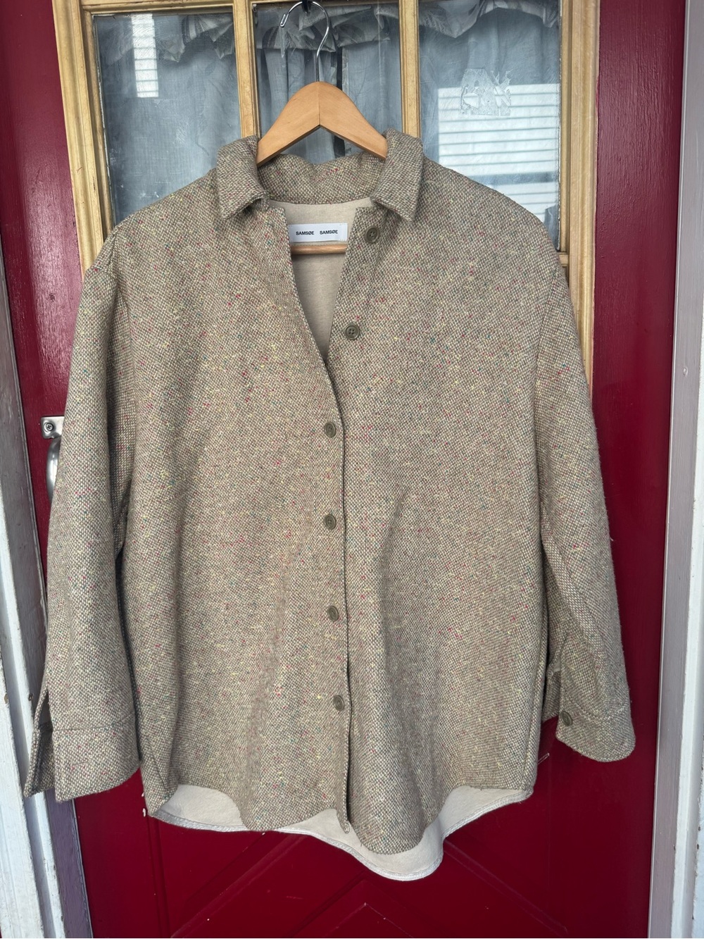 Samsoe casual fit shirt jacket / utility jacket size large - Picture 2 of 9